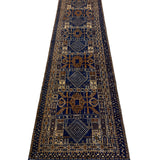 Vintage Afghan Wool Runner. Product photograph; SKU 101776; source IMG_7355.