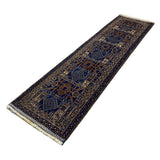 Vintage Afghan Wool Runner. Product photograph; SKU 101776; source IMG_7356.