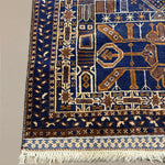 Vintage Afghan Wool Runner. Product photograph; SKU 101776; source IMG_7367.