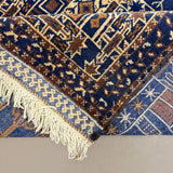 Vintage Afghan Wool Runner. Product photograph; SKU 101776; source IMG_7369.