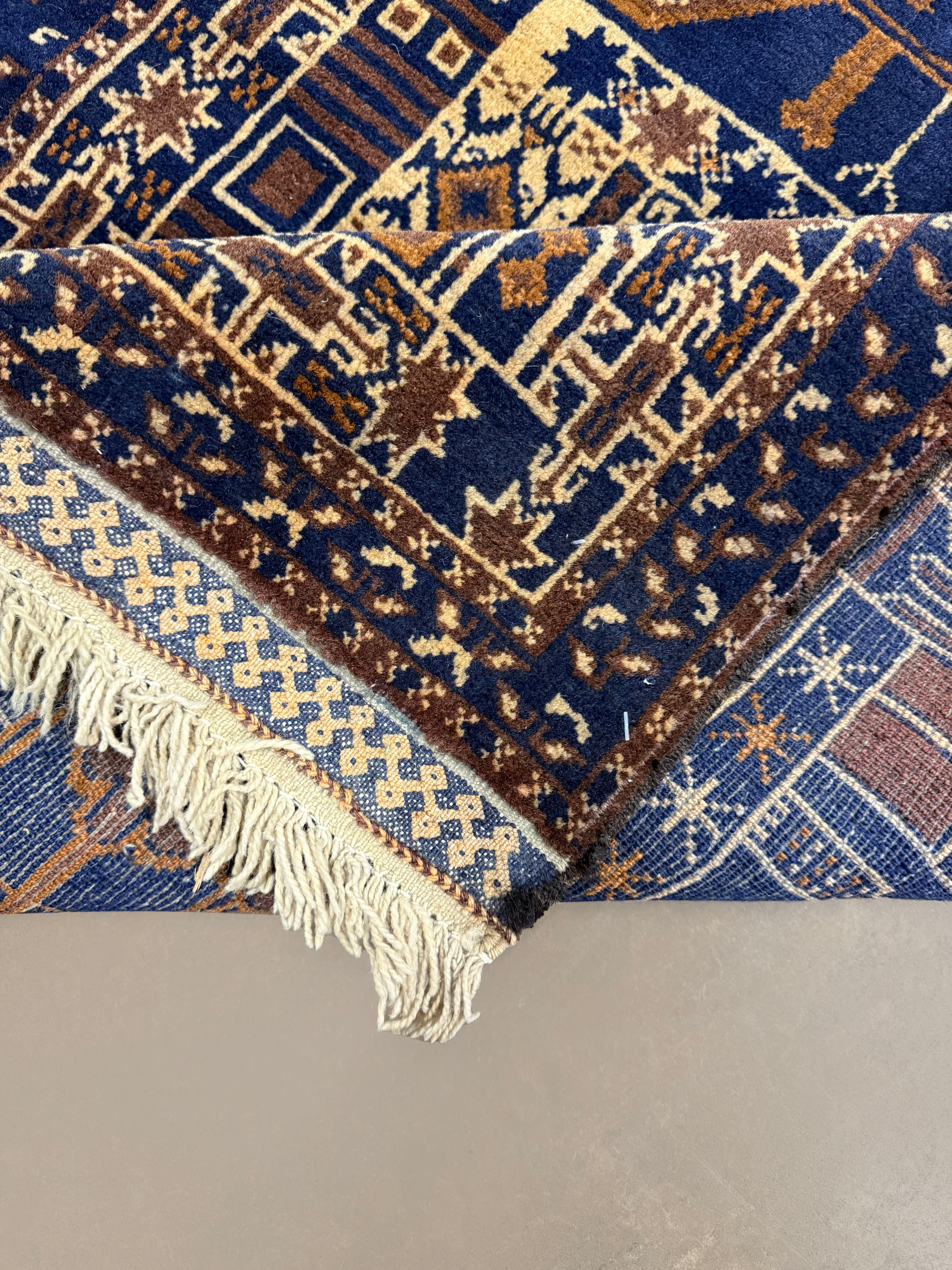 Vintage Afghan Wool Runner. Product photograph; SKU 101776; source IMG_7369.