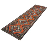 Persian Kelardasht Runner, diagonal full view, hand-knotted wool pile. SKU 112696.