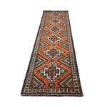 Persian Kelardasht Runner, lengthwise view, hand-knotted wool pile. SKU 112696.