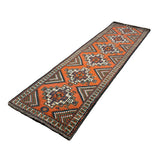 Persian Kelardasht Runner, diagonal full view, hand-knotted wool pile. SKU 112696.