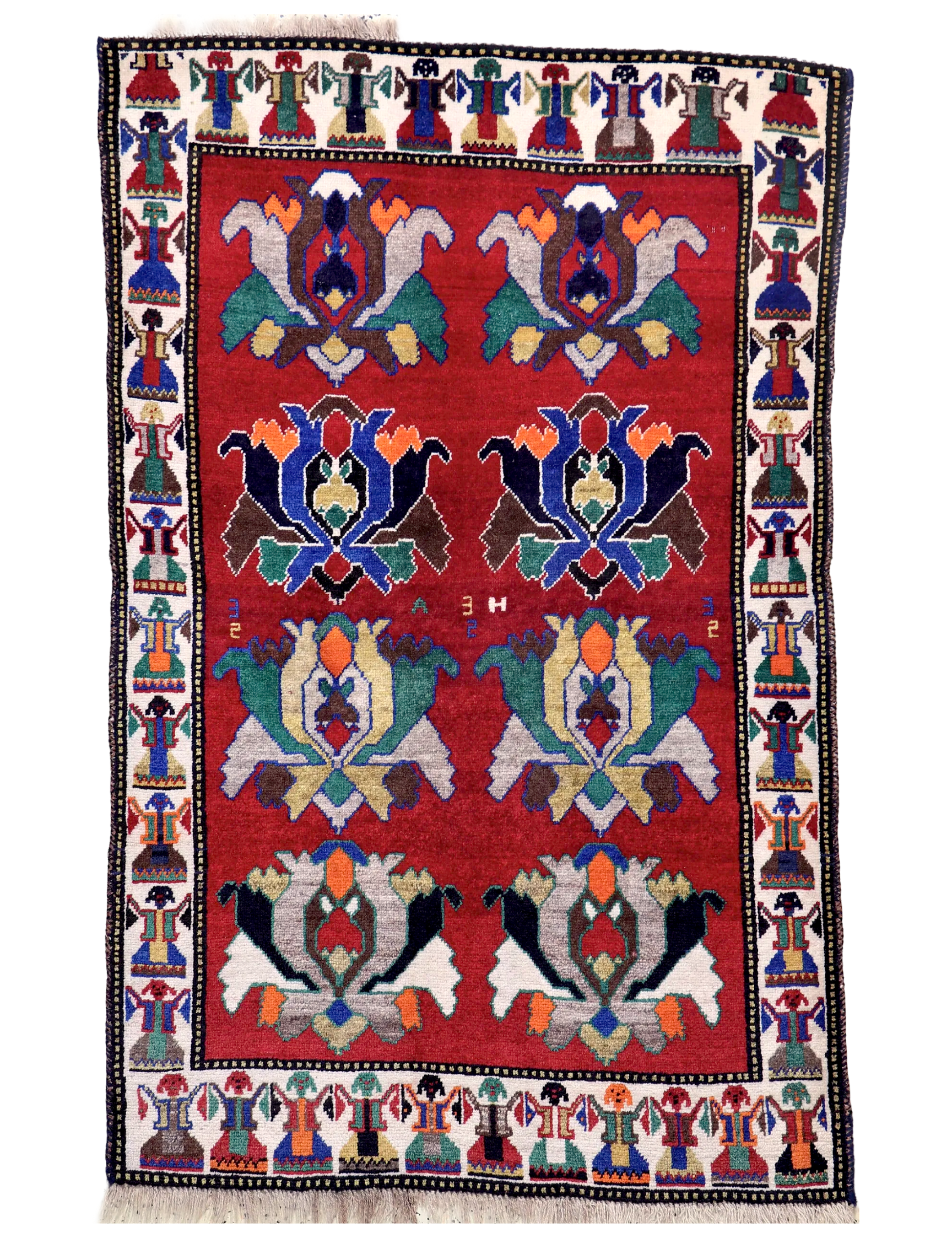 Vintage Persian Gabbeh Rug | 3' 3" x 5' 1" Rug the Rock