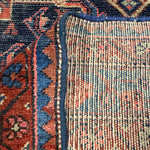 Vintage Nanaj Rug — Angular Medallion & Dense Red and Deep Blue Motifs. Original rug photograph; SKU 30060; source 30060 IMG_6774.