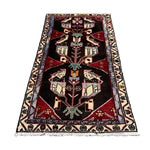 Persian Tafresh Rug, lengthwise view, hand-knotted wool with blue colouring. SKU 30195.