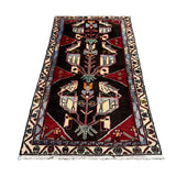 Persian Tafresh Rug, lengthwise view, hand-knotted wool with blue colouring. SKU 30195.
