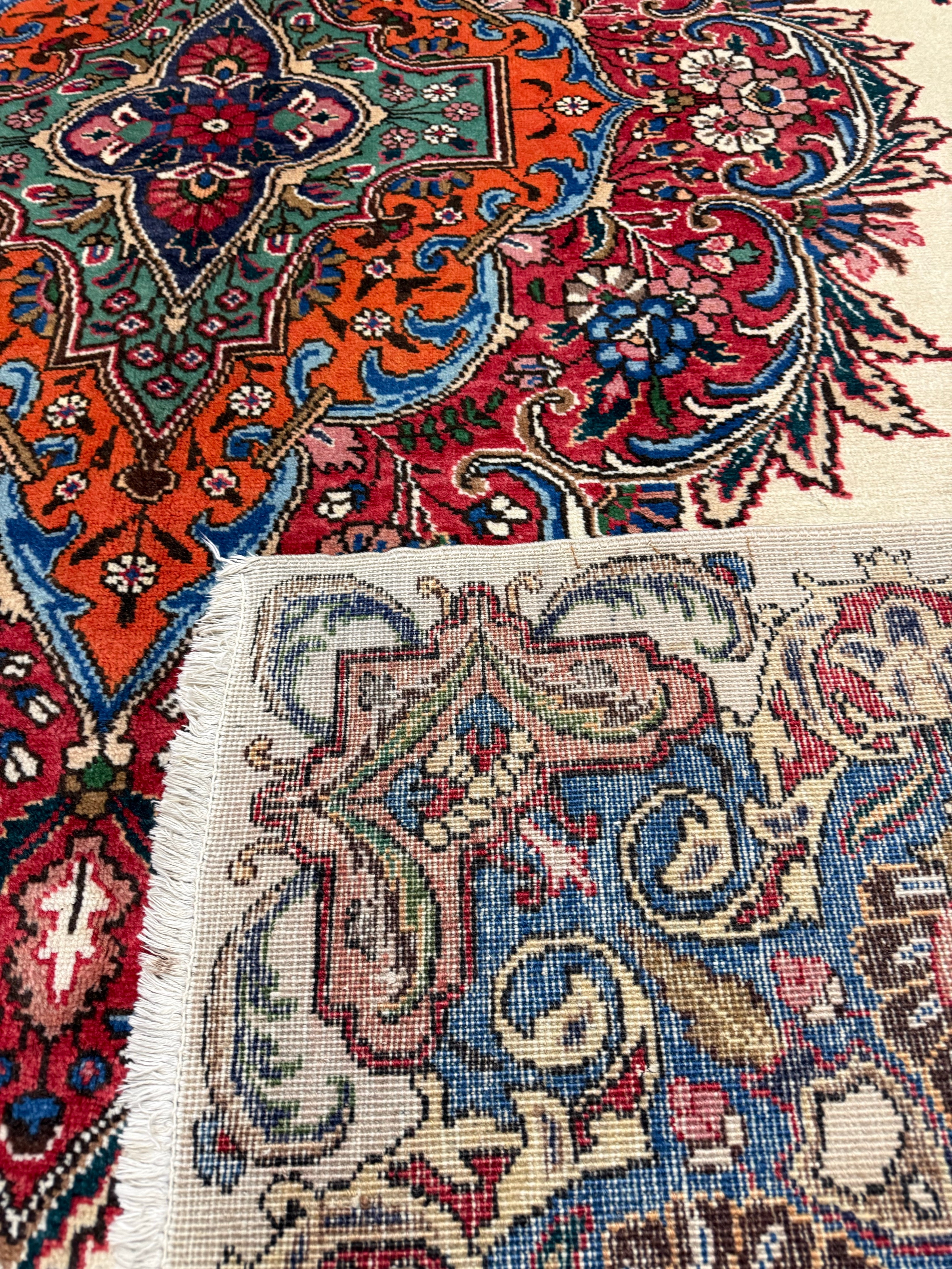 Vintage Tabriz Rug. Original rug photograph; SKU 30228; source IMG_7828.