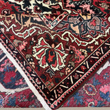 Vintage Chaleshtor Bakhtiari Wool Rug. Edited documentary rug photograph; SKU 30536; source IMG_7311.
