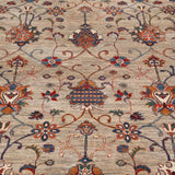 Afghan Sultani Rug in beige and burgundy — pattern, texture or angled view