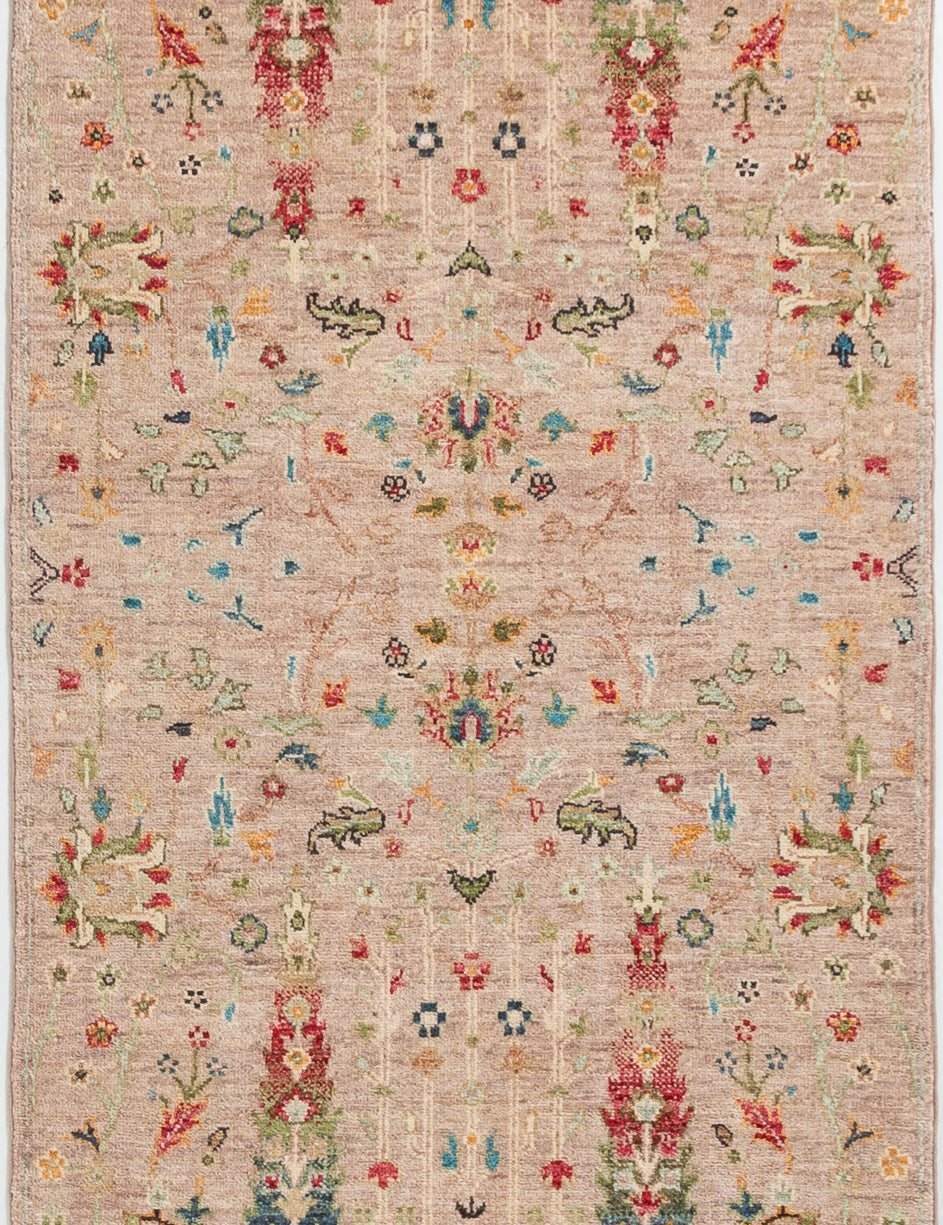 Chobbi Runner in beige and multicolor — full rug view