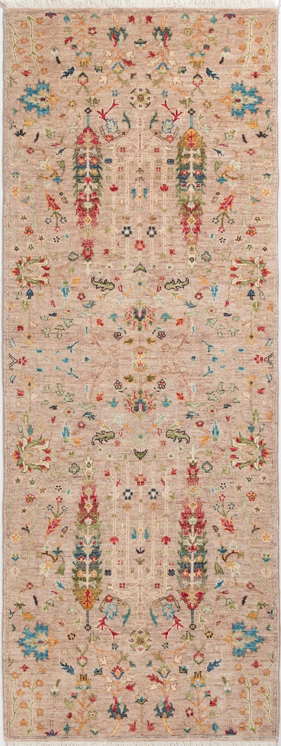 Chobbi Runner in beige and multicolor — full rug view
