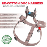 Brown Cotton Dog Harness Eco Friendly Adjustable for Large Dogs L Size 2735 in Rug the Rock