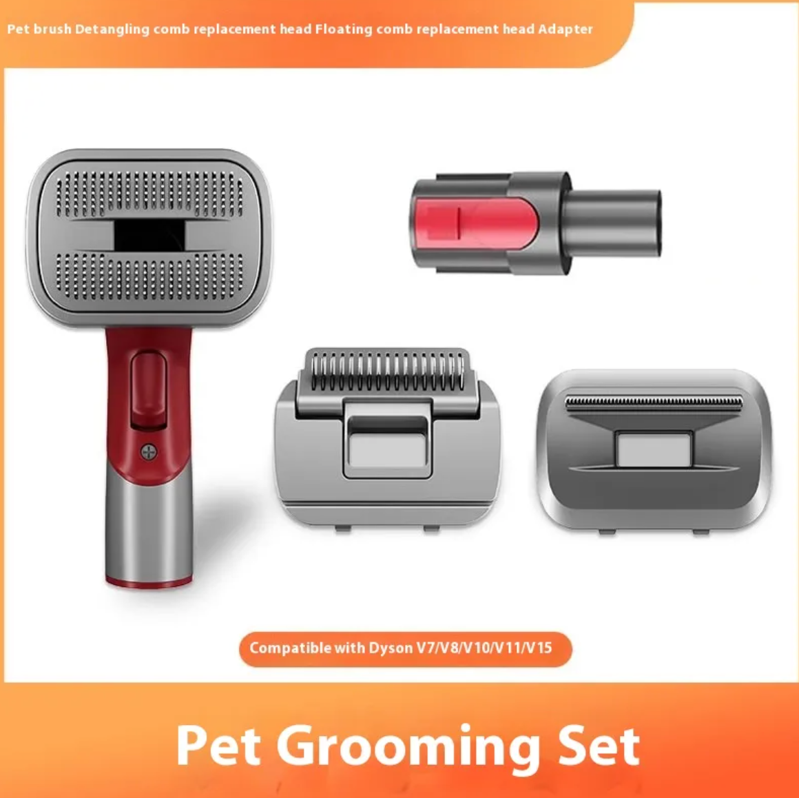 Full Series Pet Shaver Comb Suit with Hair Suction Head for Dogs and Cats Rug the Rock