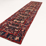 Persian Nahavand Runner Rug | 3' 8" x 16' 1"