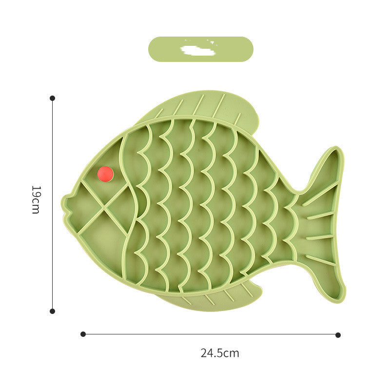 Silicone Slow Food Plate for Dogs and Pets Rug the Rock