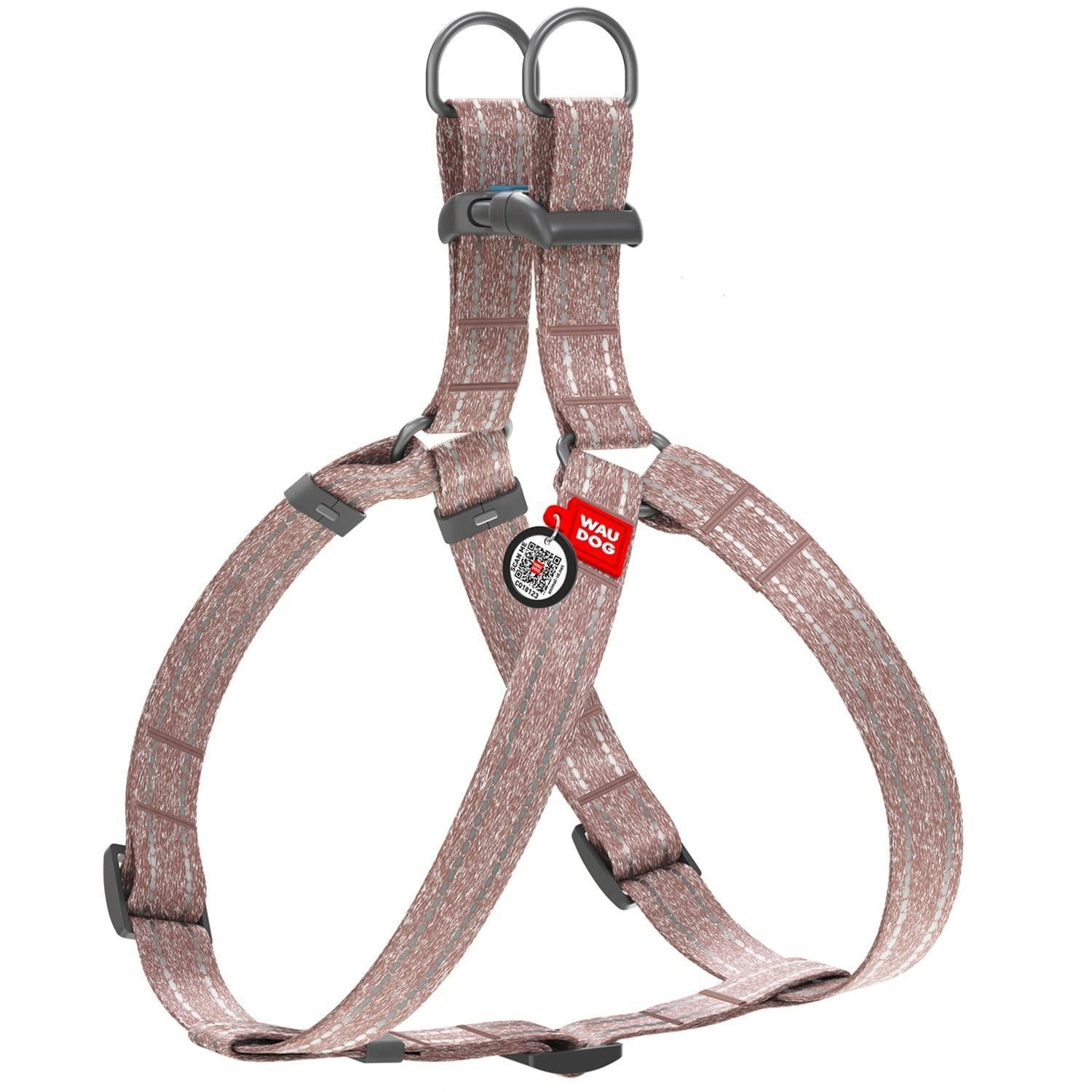 Brown Cotton Dog Harness Eco Friendly Adjustable for Large Dogs L Size 2735 in Rug the Rock