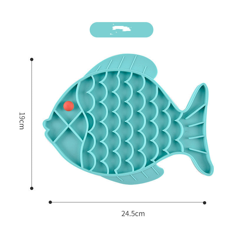 Silicone Slow Food Plate for Dogs and Pets Rug the Rock
