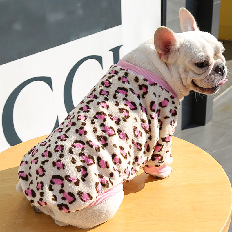 Autumn Winter Warm Pajamas Jacket for Puppies Rug the Rock