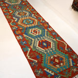Afghan Maimana Kilim Rug | 2' 9" x 10' 2"