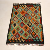 Afghan Maimana Kilim Rug | 2' 9" x 4' 2"