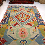Afghan Maimana Kilim Rug | 5' 7" x 8' 9"