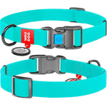 Waterproof Dog Collar Heavy Duty Adjustable for Medium Dogs M Size Glow in Dark Rug the Rock