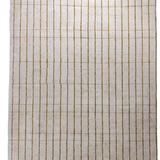 Hand-Knotted Wool Rug — Fine Taupe Grid on Ivory | 8'2" × 9'11"