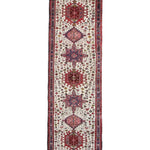 Vintage Aq Bolagh Qarajeh Wool Runner, full rug view. Original catalog photograph; SKU EE 1.0113.
