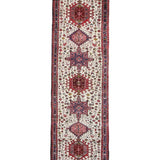 Vintage Aq Bolagh Qarajeh Wool Runner, full rug view. Original catalog photograph; SKU EE 1.0113.
