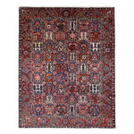 Vintage Shalamzar Bakhtiari Wool Rug, full rug view. Original catalog photograph; SKU EE 1.1551.