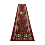 Vintage Hosseinabad Wool Runner | 2'5" × 12'6". Edited documentary rug photograph; SKU EE 1.0067; source undefined.