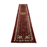 Vintage Hosseinabad Wool Runner | 2'5" × 12'6". Edited documentary rug photograph; SKU EE 1.0067; source undefined.