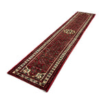 Vintage Hosseinabad Wool Runner | 2'5" × 12'6". Edited documentary rug photograph; SKU EE 1.0067; source undefined.