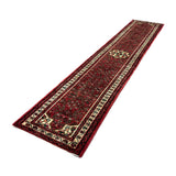 Vintage Hosseinabad Wool Runner | 2'5" × 12'6". Edited documentary rug photograph; SKU EE 1.0067; source undefined.