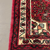 Vintage Hosseinabad Wool Runner | 2'5" × 12'6". Edited documentary rug photograph; SKU EE 1.0067; source undefined.