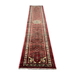 Vintage Hosseinabad Wool Runner | 2'5" × 12'6". Edited documentary rug photograph; SKU EE 1.0067; source undefined.