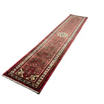 Vintage Hosseinabad Wool Runner | 2'5" × 12'6". Edited documentary rug photograph; SKU EE 1.0067; source undefined.