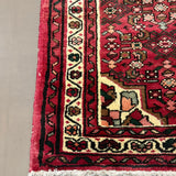 Vintage Hosseinabad Wool Runner | 2'5" × 12'6". Edited documentary rug photograph; SKU EE 1.0067; source undefined.
