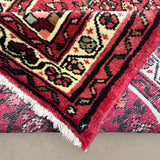 Vintage Hosseinabad Wool Runner | 2'5" × 12'6". Edited documentary rug photograph; SKU EE 1.0067; source undefined.