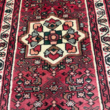 Vintage Hosseinabad Wool Runner | 2'5" × 12'6". Original rug photograph; SKU EE 1.0067; source undefined.