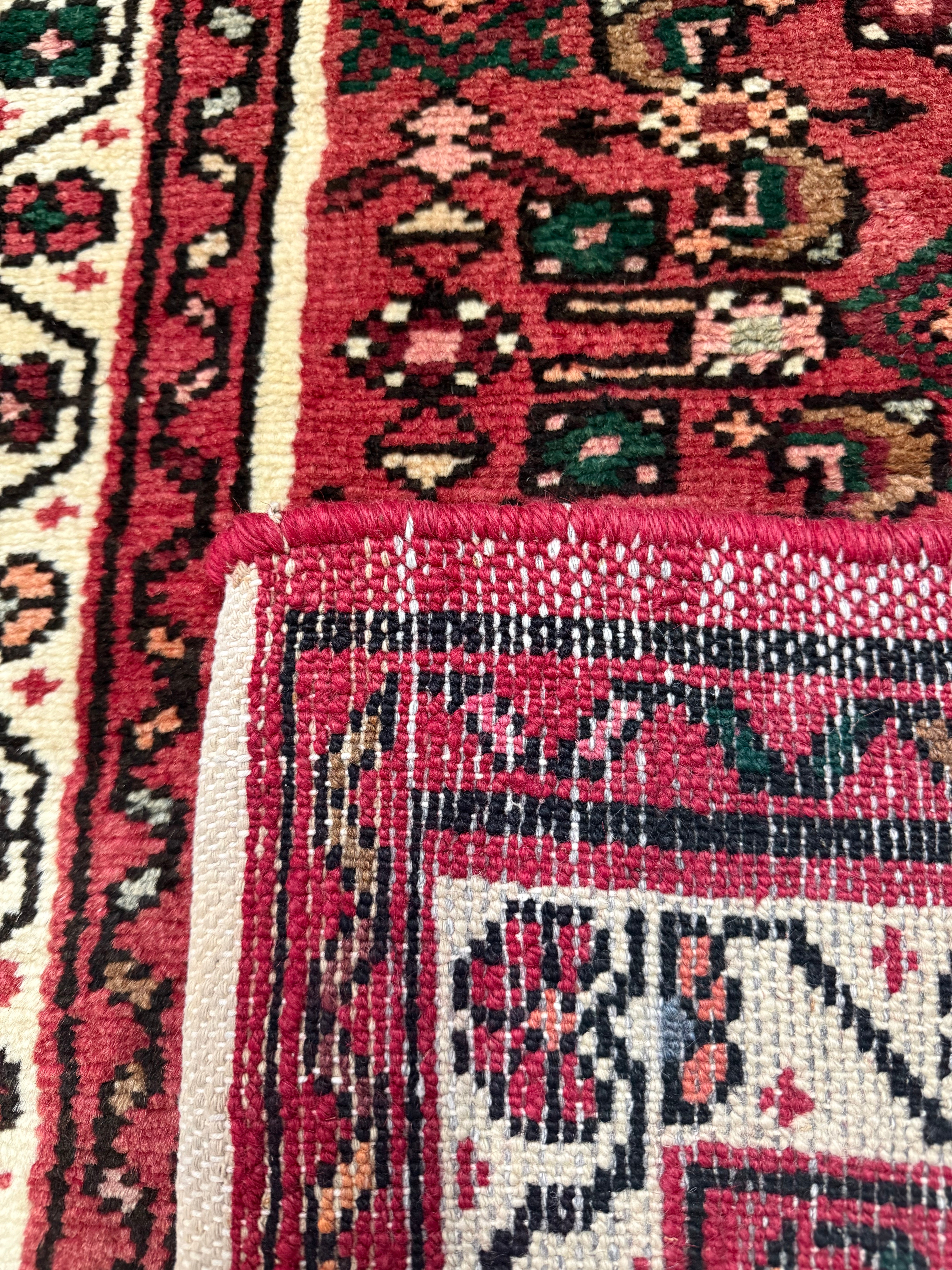 Vintage Hosseinabad Wool Runner | 2'5" × 12'6". Original rug photograph; SKU EE 1.0067; source undefined.