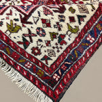 Vintage Aq Bolagh Qarajeh Wool Runner | 2'4" × 9'7". Edited documentary rug photograph; SKU EE 1.0113; source undefined.