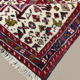 Vintage Aq Bolagh Qarajeh Wool Runner | 2'4" × 9'7". Edited documentary rug photograph; SKU EE 1.0113; source undefined.