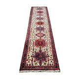 Vintage Aq Bolagh Qarajeh Wool Runner | 2'4" × 9'7". Edited documentary rug photograph; SKU EE 1.0113; source undefined.
