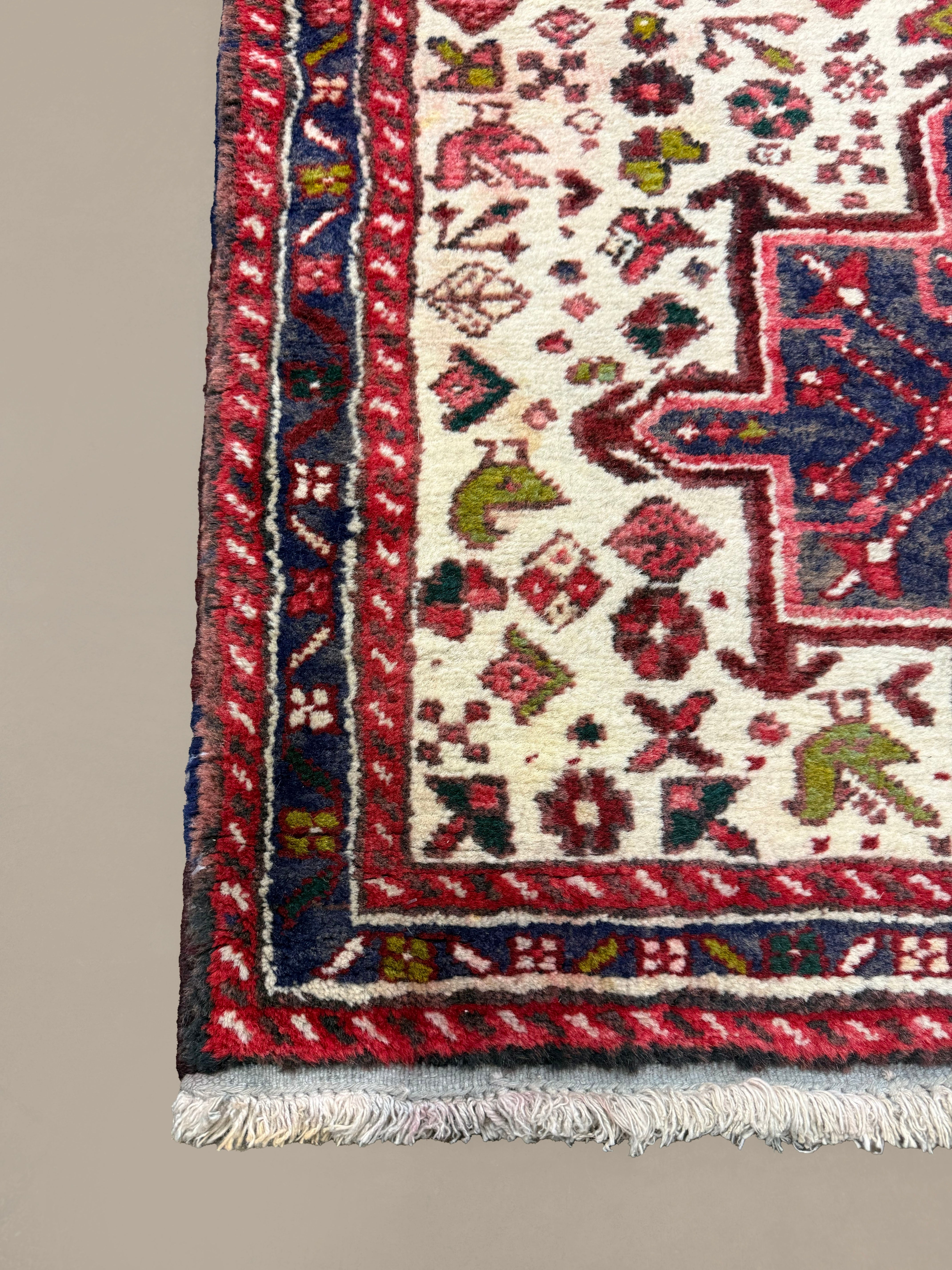 Vintage Aq Bolagh Qarajeh Wool Runner | 2'4" × 9'7". Edited documentary rug photograph; SKU EE 1.0113; source undefined.