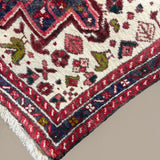 Vintage Aq Bolagh Qarajeh Wool Runner | 2'4" × 9'7". Edited documentary rug photograph; SKU EE 1.0113; source undefined.