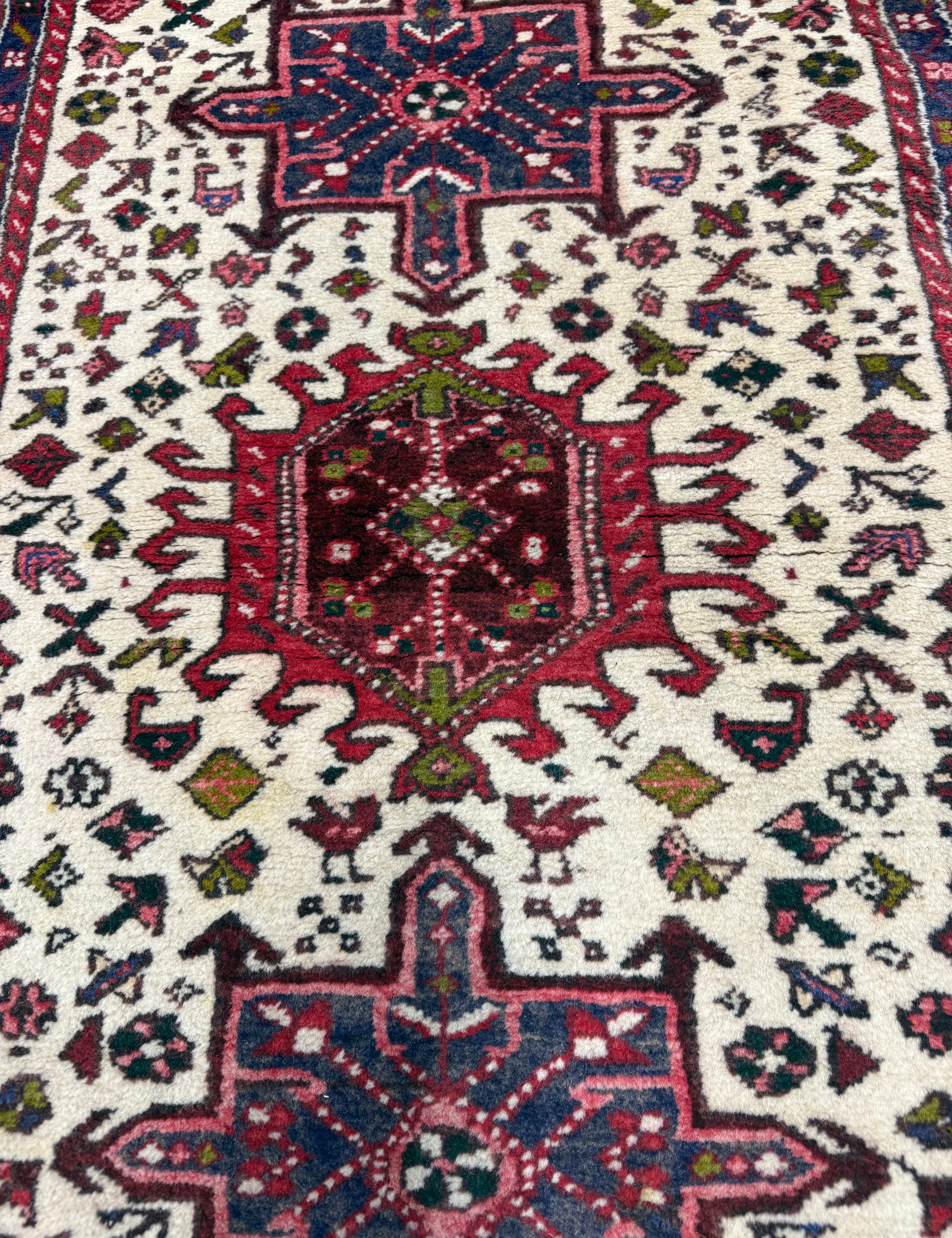 Vintage Aq Bolagh Qarajeh Wool Runner | 2'4" × 9'7". Original rug photograph; SKU EE 1.0113; source undefined.