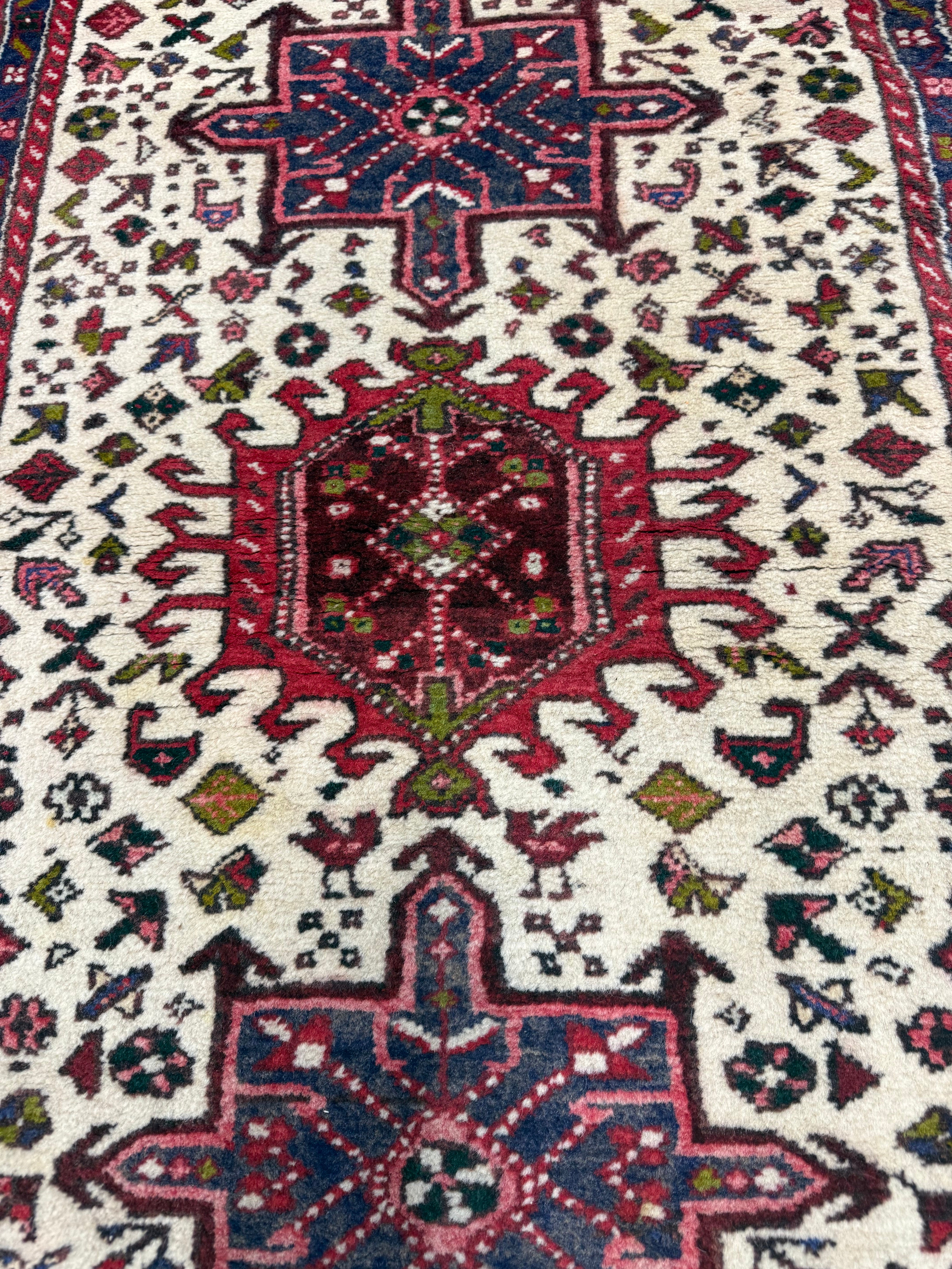 Vintage Aq Bolagh Qarajeh Wool Runner | 2'4" × 9'7". Original rug photograph; SKU EE 1.0113; source undefined.